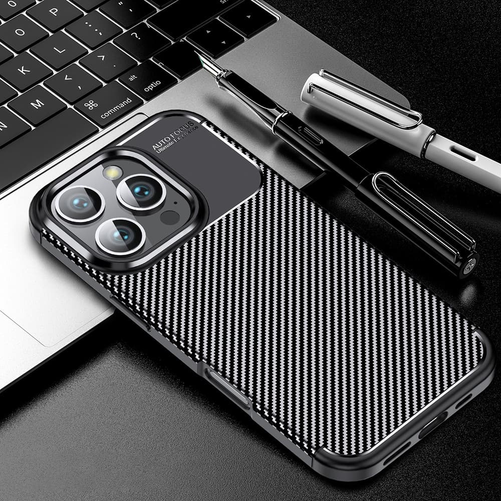 Techsuit CarbonFiber - θήκη για Oneplus 13R - Μαύρο 3