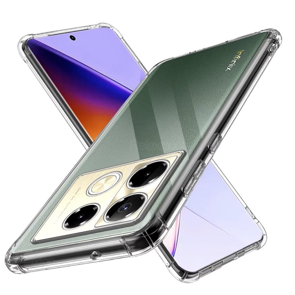 Techsuit Shockproof Clear Silicone - θήκη για Infinix Note 40 Pro 4G - Διάφανο