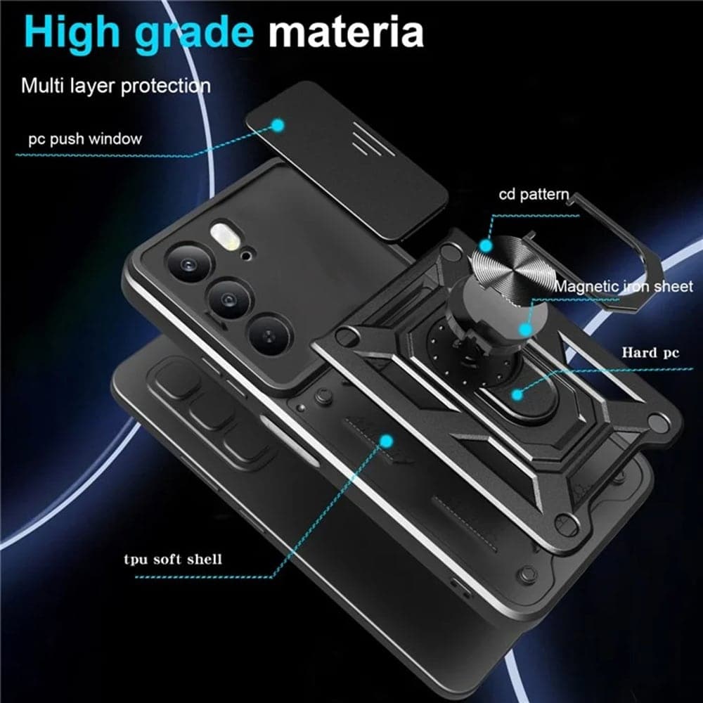 Techsuit CamShield Series - θήκη για Realme C75 / 14x - Μαύρο 2