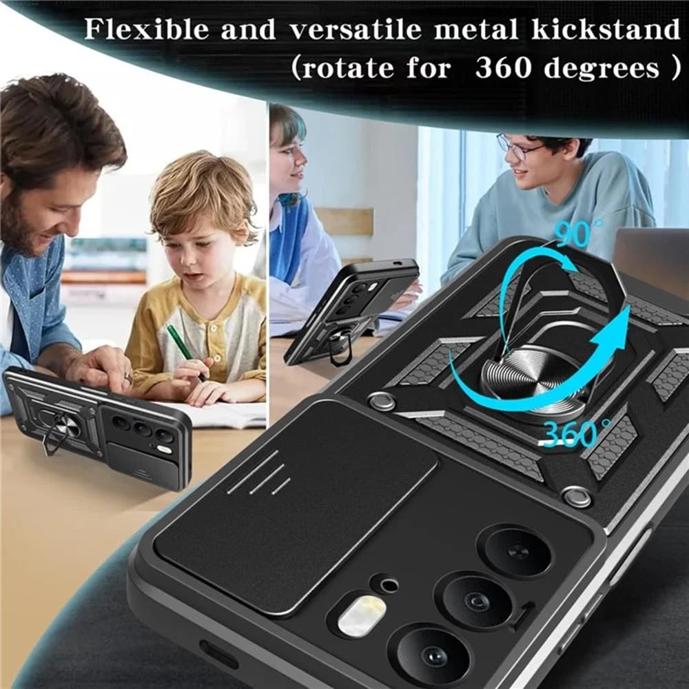 Techsuit CamShield Series - θήκη για Realme C75 / 14x - Μαύρο 3