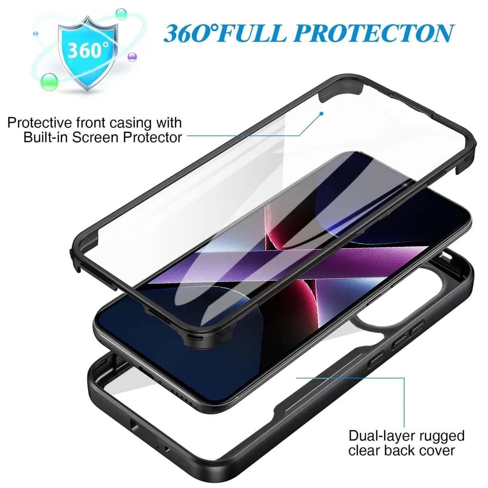Techsuit ColorVerse 360 Series - θήκη για Xiaomi Poco X7 Pro - Διάφανο 6