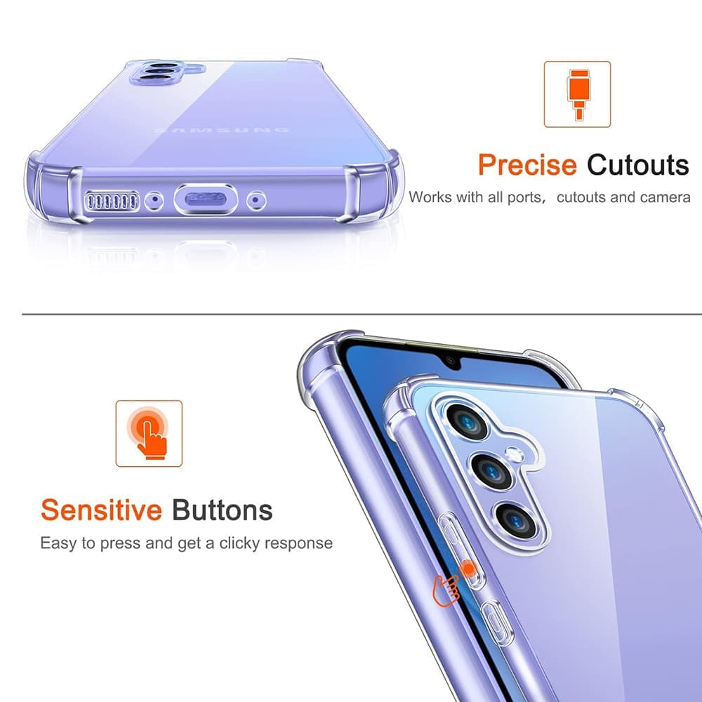 Techsuit Shockproof Clear Silicone - θήκη για Realme C75 - Διάφανο 2