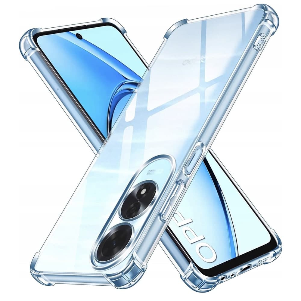 Techsuit Shockproof Clear Silicone - θήκη για Oppo A60 - Διάφανο