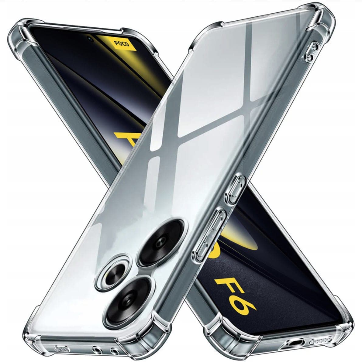 Techsuit Shockproof Clear Silicone - θήκη για Xiaomi Poco F6 - Διάφανο