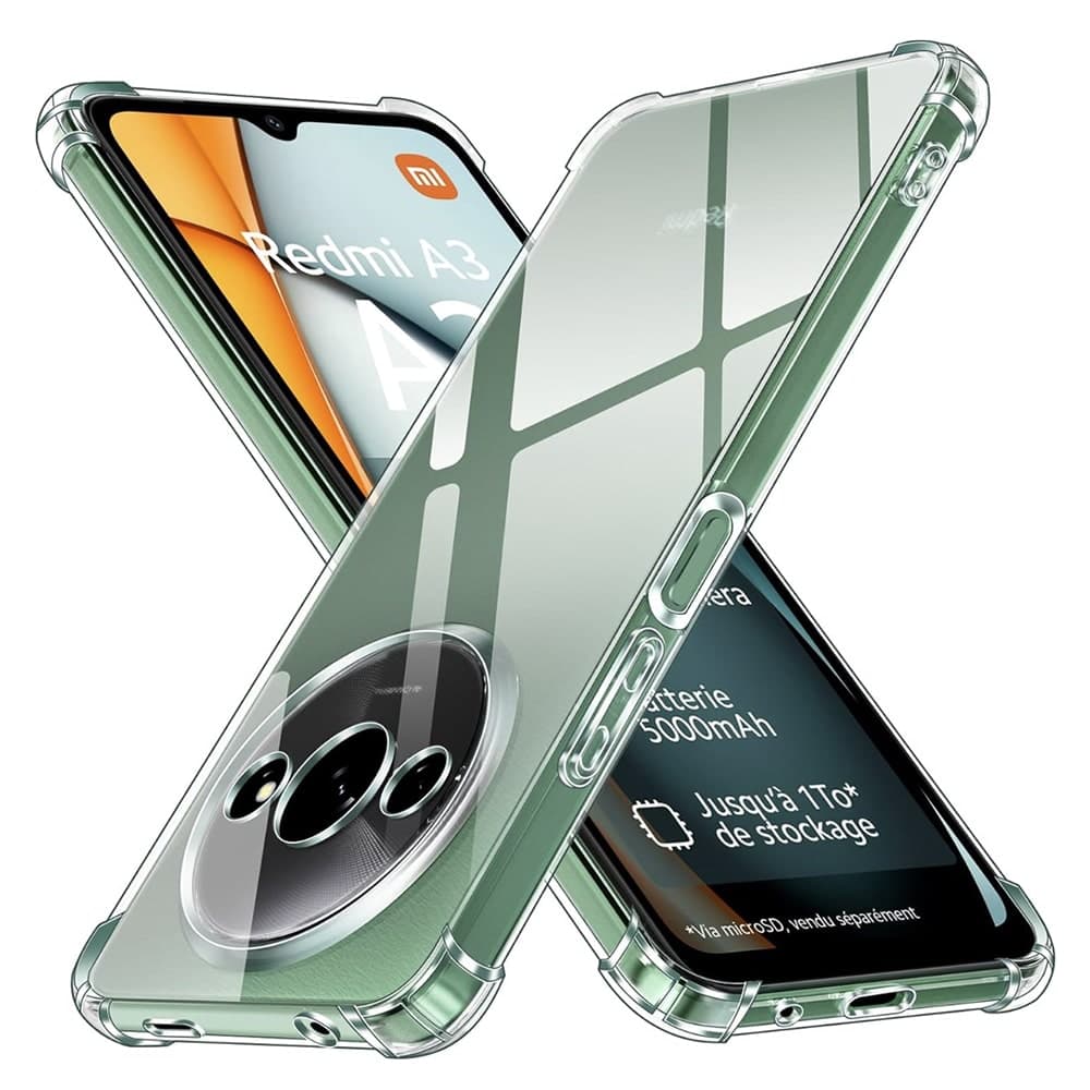 Techsuit Shockproof Clear Silicone - θήκη για Xiaomi Redmi A3 / - Διάφανο