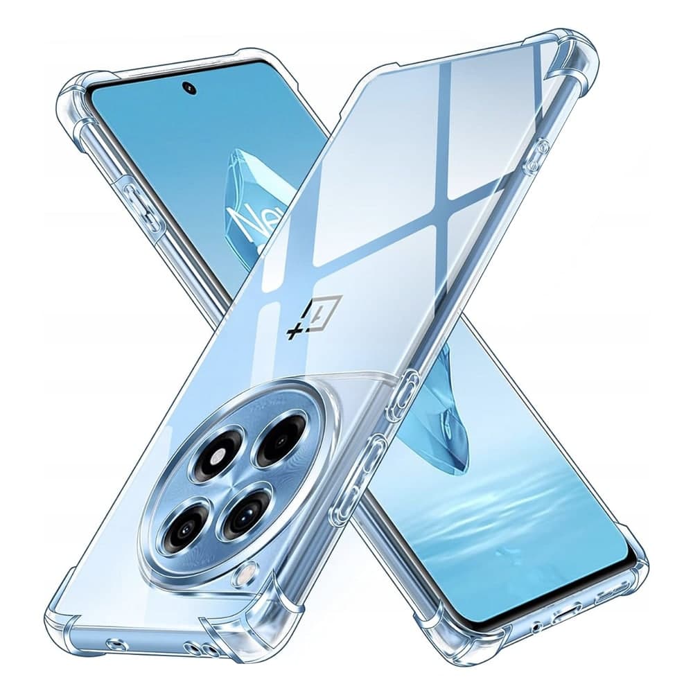 Techsuit Shockproof Clear Silicone - θήκη για Oneplus 12R - Διάφανο