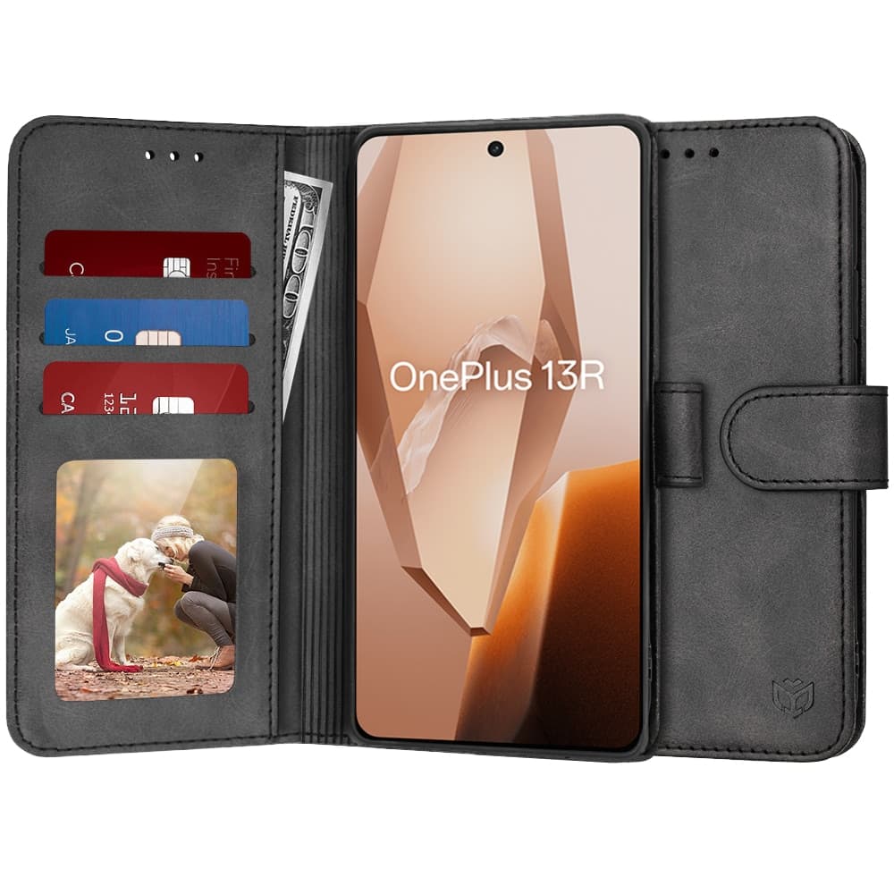 Techsuit Diary Book - θήκη για Oneplus 13R - Μαύρο