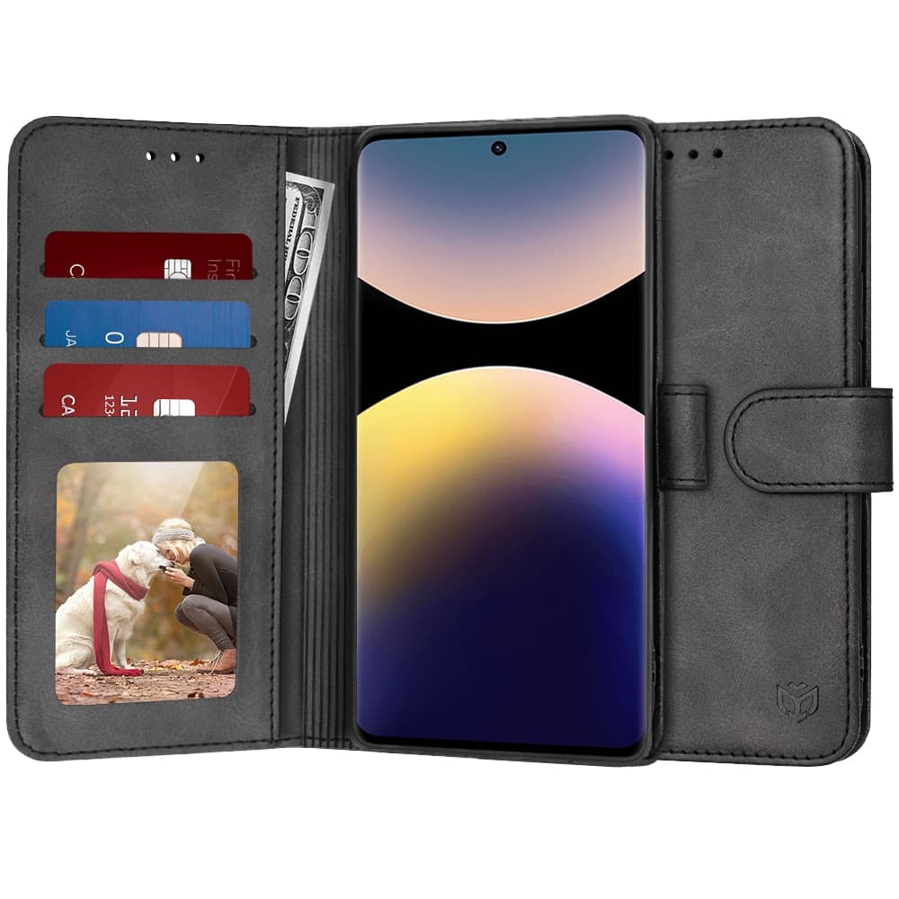 Techsuit Diary Book - θήκη για Xiaomi Redmi Note 14 Pro - Μαύρο