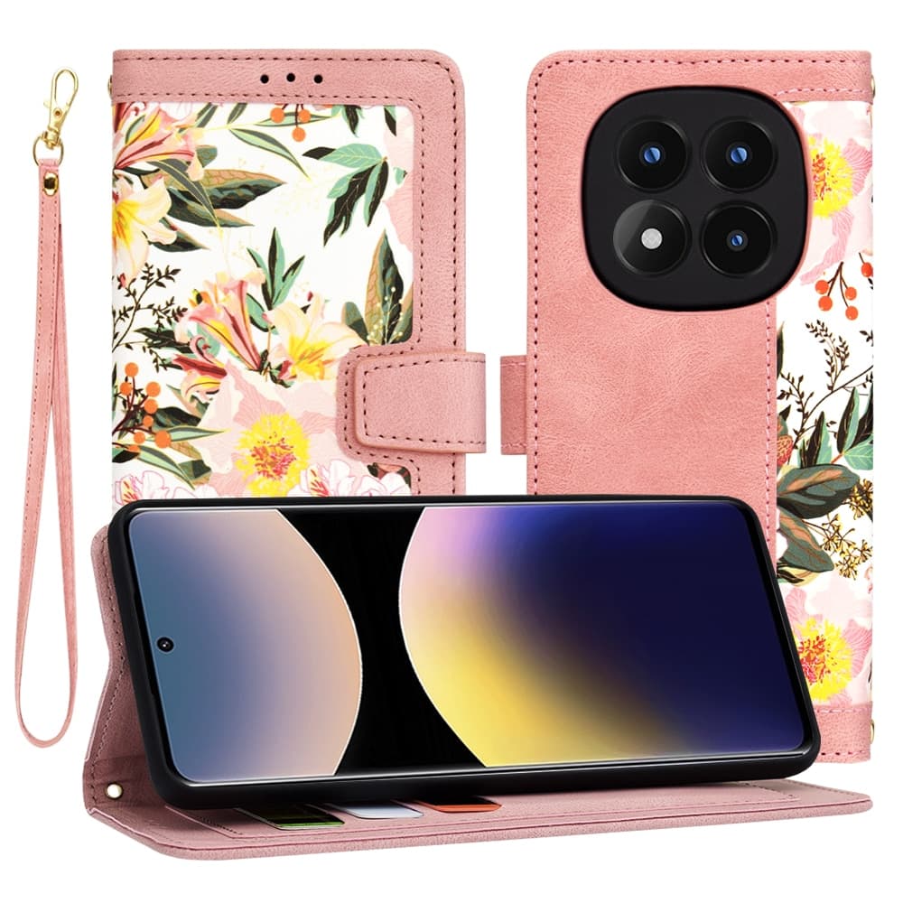 Techsuit FlipCraft - θήκη για Xiaomi Redmi Note 14 Pro - Ροζ