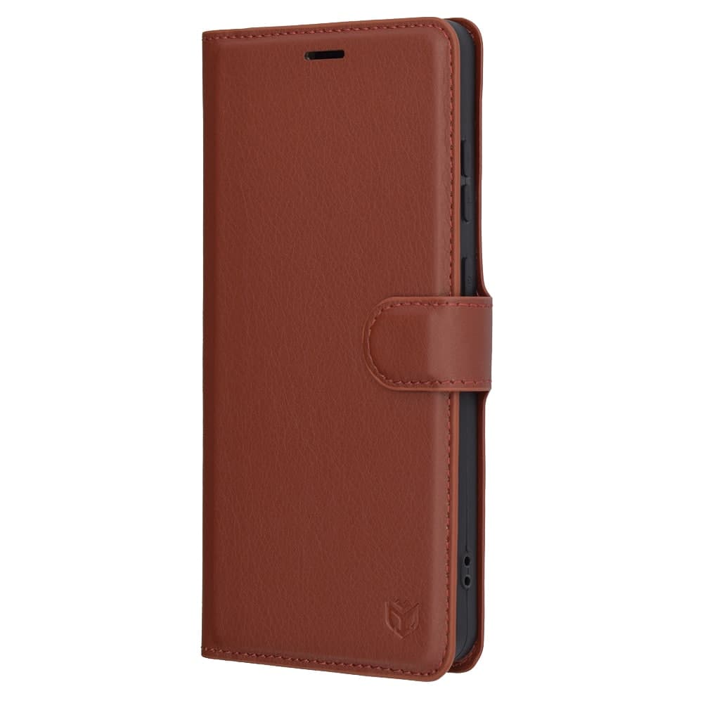 Techsuit Leather Folio - θήκη για Oneplus 13R - Καφέ 4