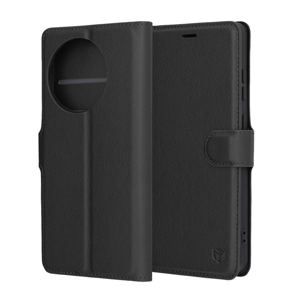 Techsuit Leather Folio - θήκη για Oneplus 13R - Μαύρο 6
