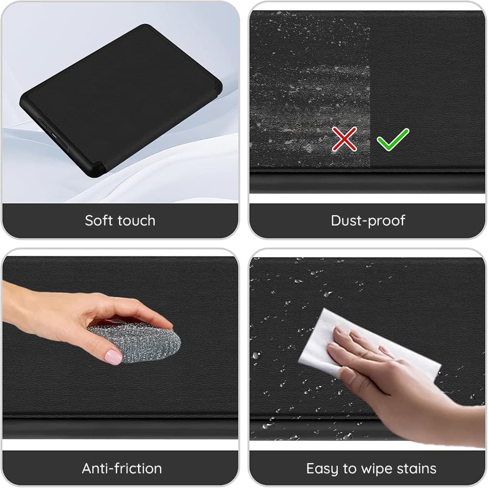 Techsuit - SmartCover - Kindle Paperwhite 6 (2024) / 6 Signature Edition (2024) / Colorsoft Signature Edition (2024) - Μαύρο 6
