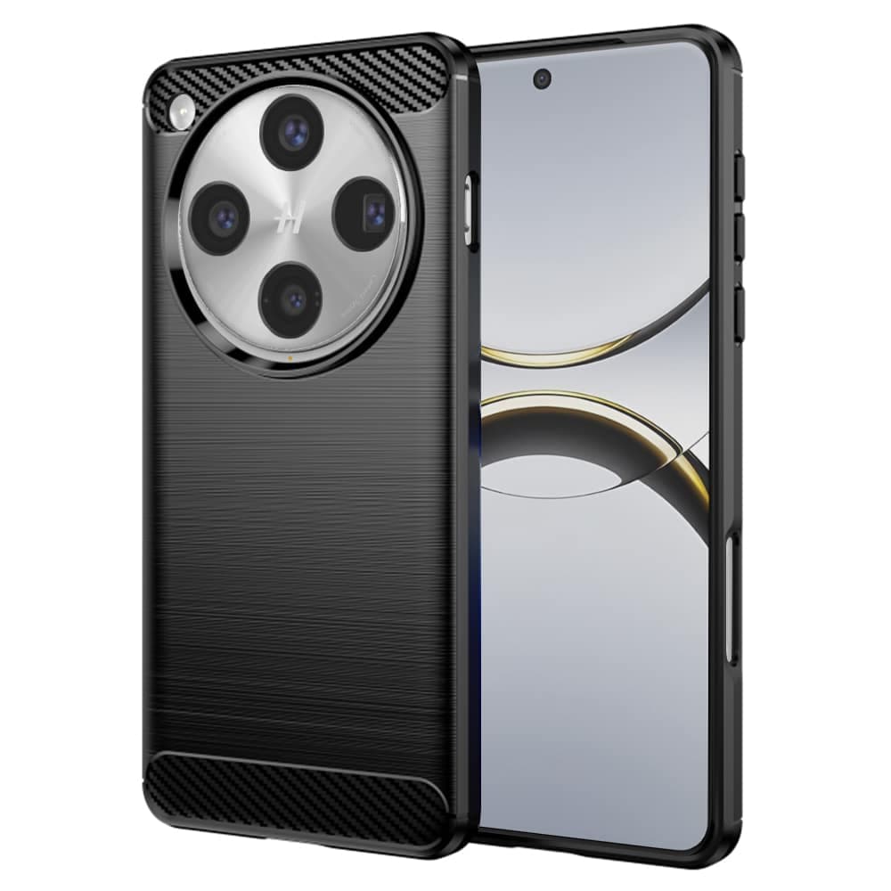 Techsuit Carbon Silicone - θήκη για Oppo Find X8 Pro - Μαύρο