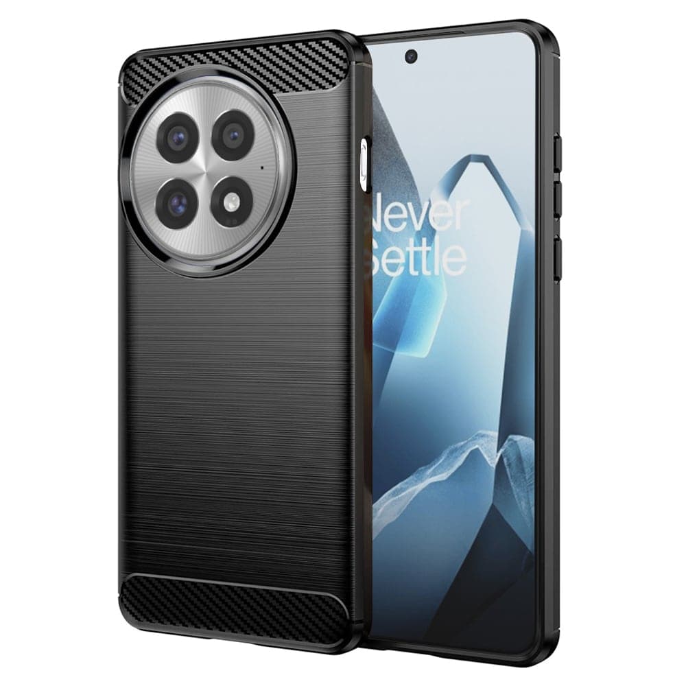 Techsuit Carbon Silicone - θήκη για Oneplus 13 - Μαύρο