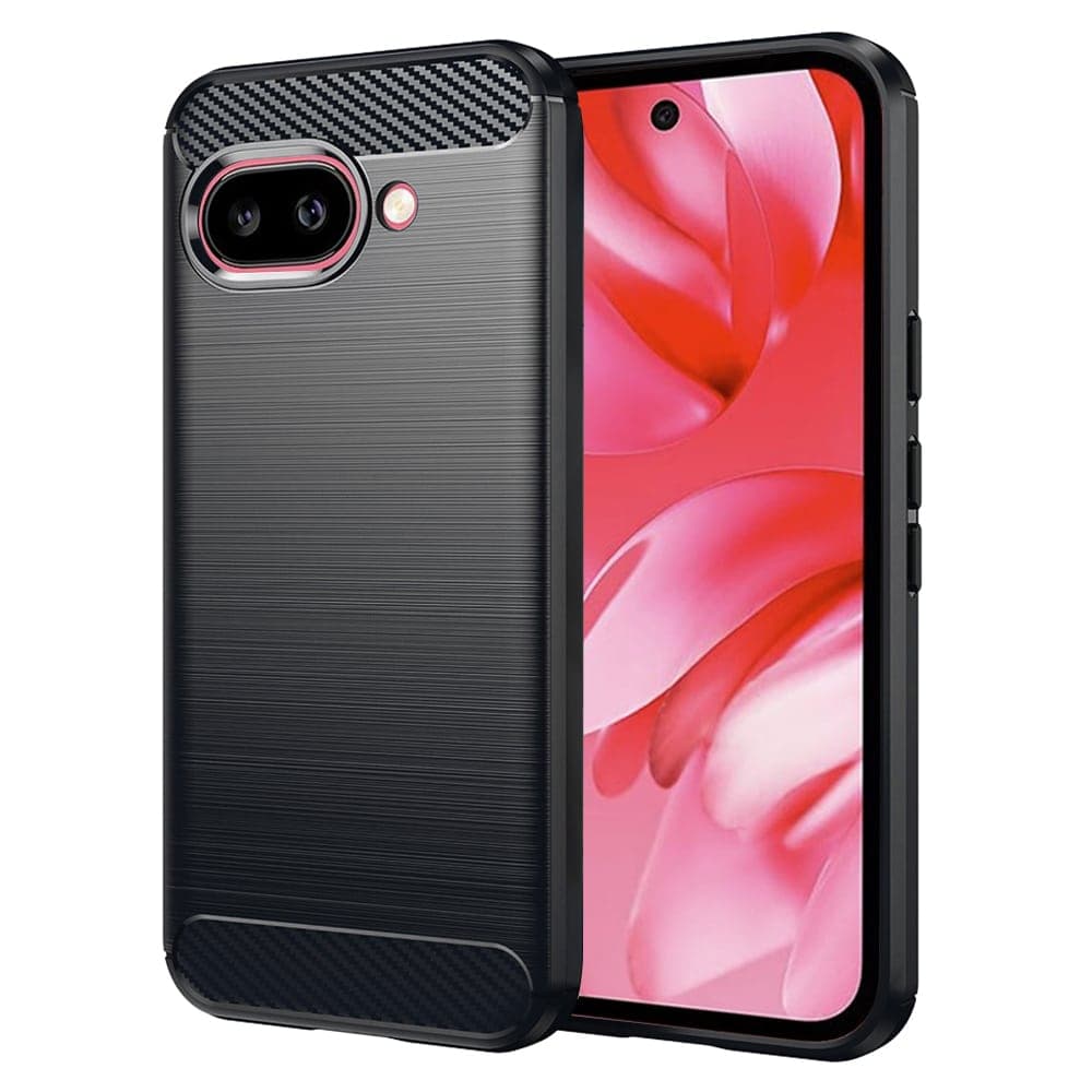 Techsuit Carbon Silicone - θήκη για Google Pixel 9a - Μαύρο