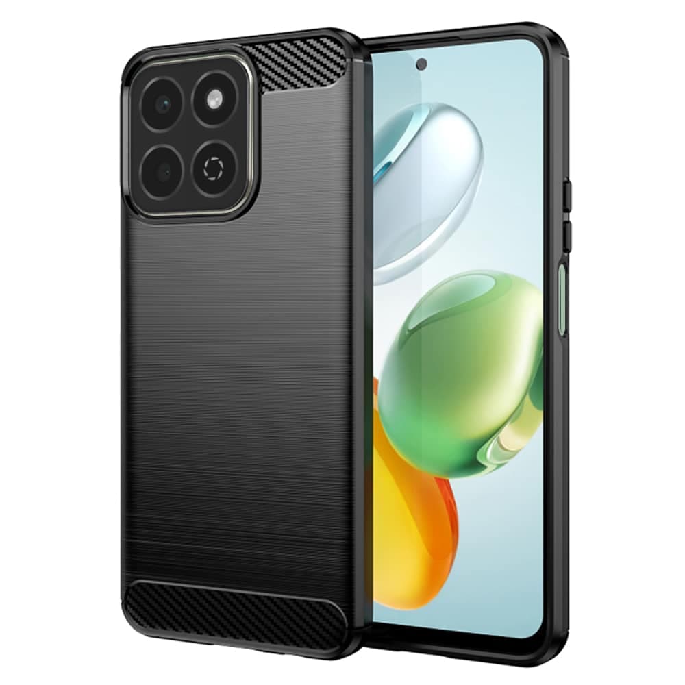 Techsuit Carbon Silicone - θήκη για Honor 200 Smart - Μαύρο