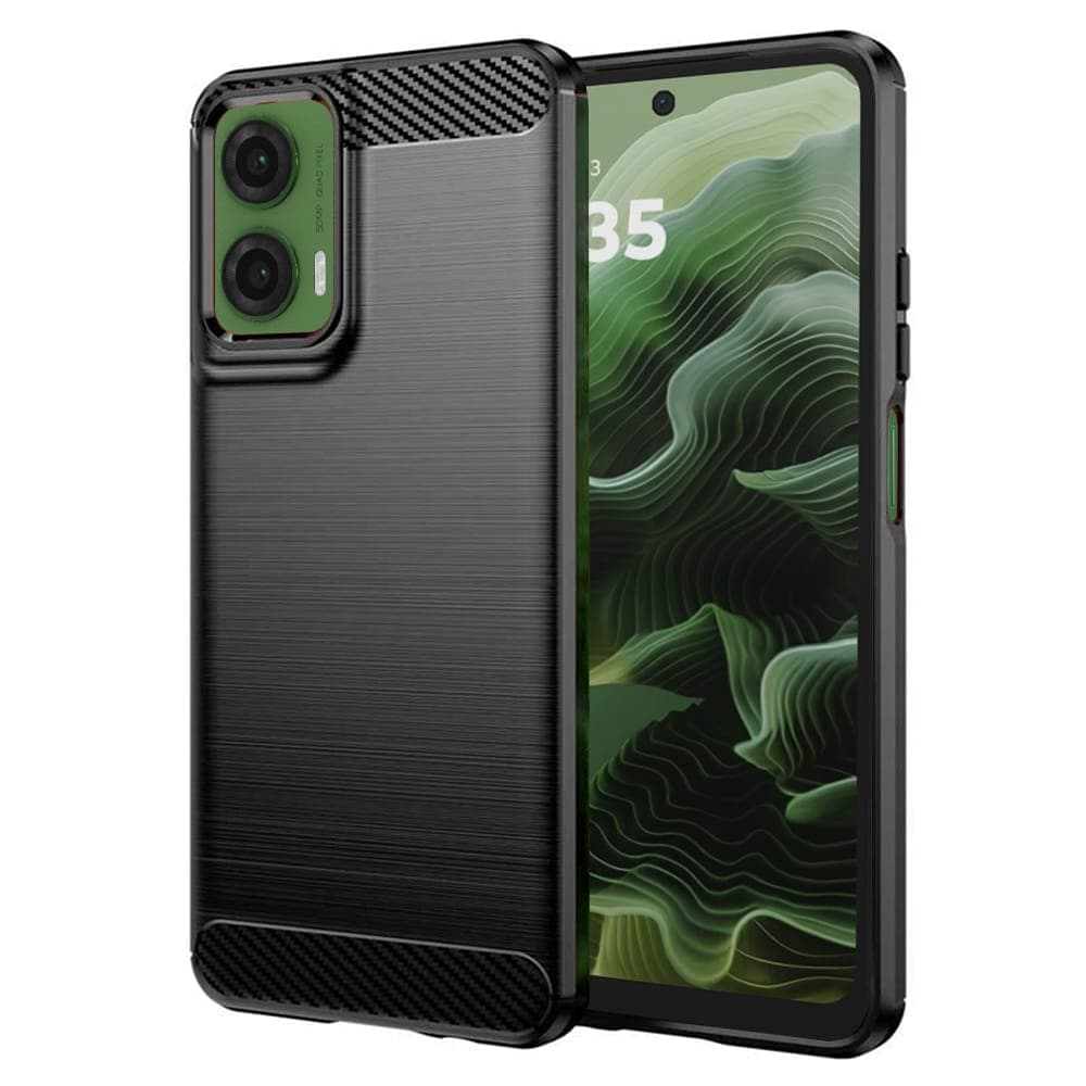 Techsuit Carbon Silicone - θήκη για Motorola Moto G35 - Μαύρο