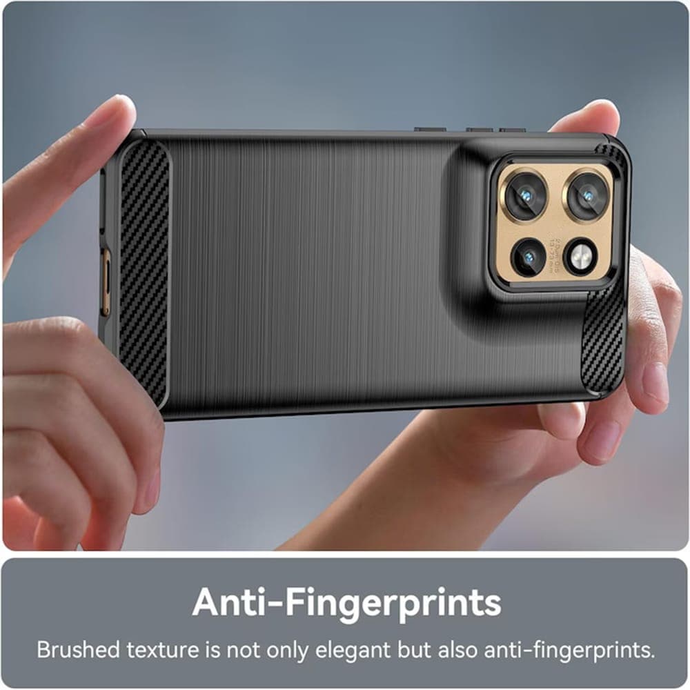 Techsuit Carbon Silicone - θήκη για Motorola Edge 50 Neo / ThinkPhone 25 - Μαύρο 3