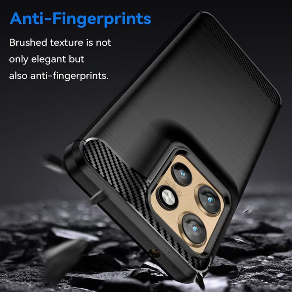 Techsuit Carbon Silicone - θήκη για Motorola Edge 50 Neo / ThinkPhone 25 - Μαύρο 5
