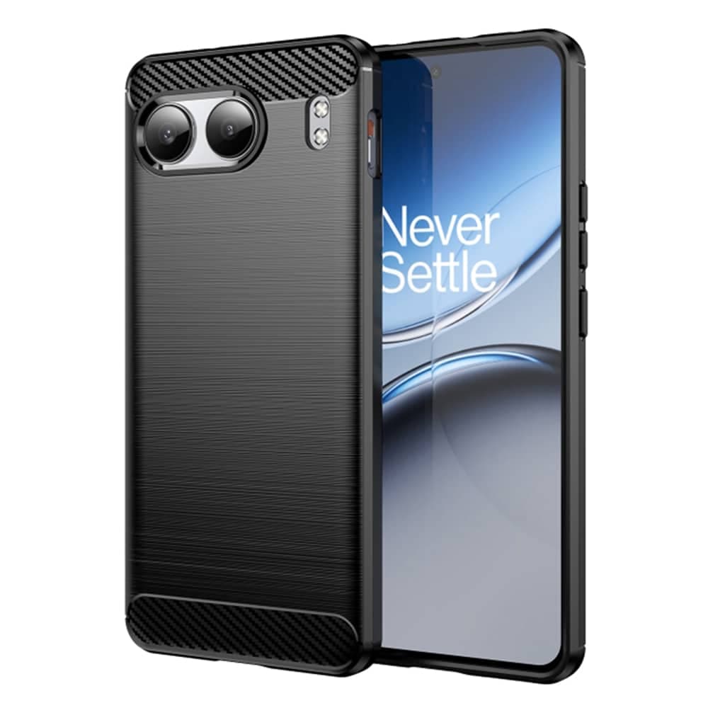 Techsuit Carbon Silicone - θήκη για Oneplus Nord 4 - Μαύρο