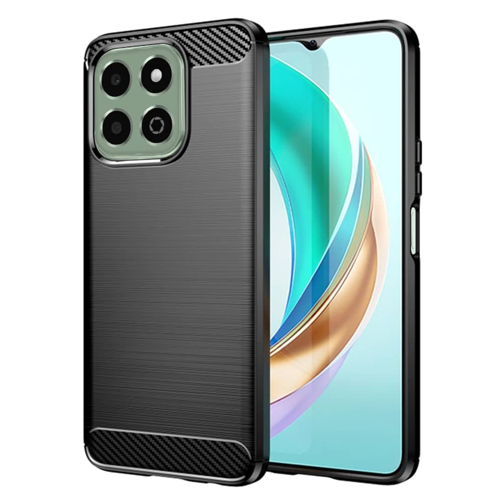 Techsuit Carbon Silicone - θήκη για Honor X6b - Μαύρο