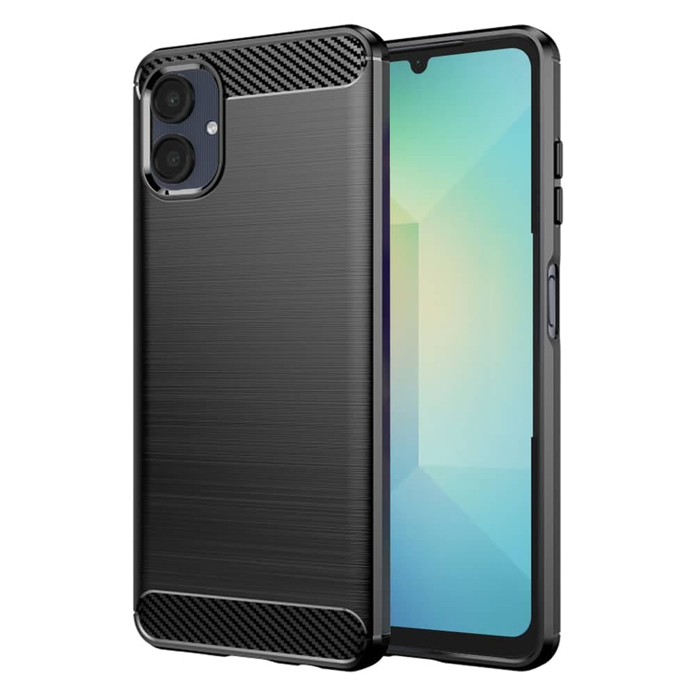 Techsuit Carbon Silicone - θήκη για Samsung Galaxy A06 - Μαύρο