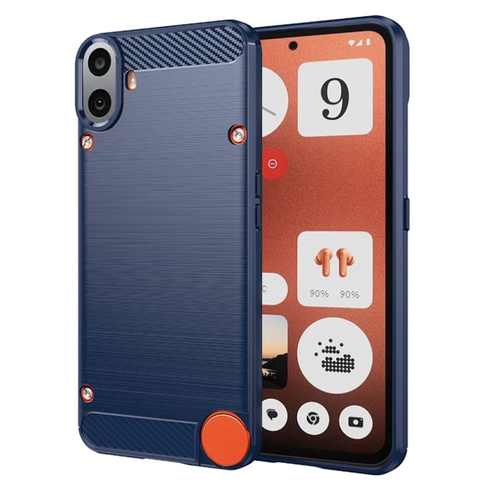Techsuit Carbon Silicone - θήκη για Nothing CMF Phone 1 - Μπλε