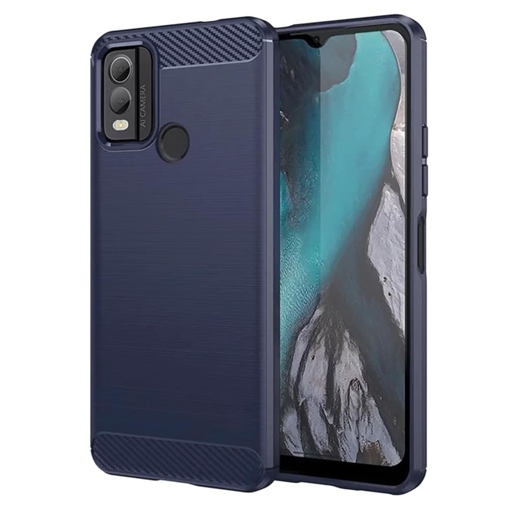 Techsuit Carbon Silicone - θήκη για Nokia C22 - Μπλε
