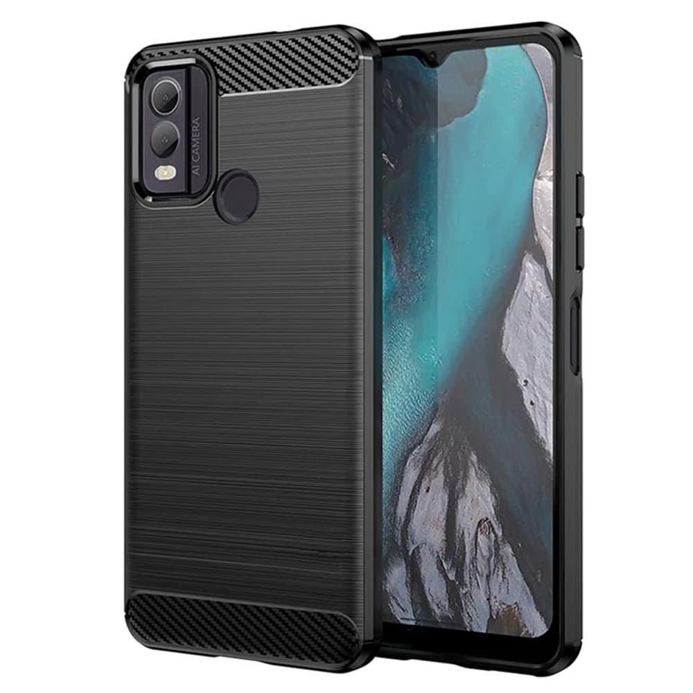 Techsuit Carbon Silicone - θήκη για Nokia C22 - Μαύρο