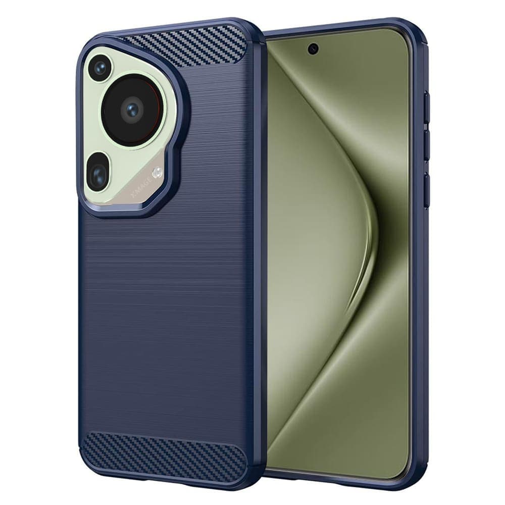Techsuit Carbon Silicone - θήκη για Huawei Pura 70 Ultra - Μπλε