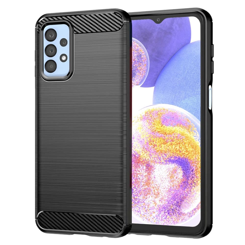 Techsuit Carbon Silicone - θήκη για Samsung Galaxy A23 - Μαύρο