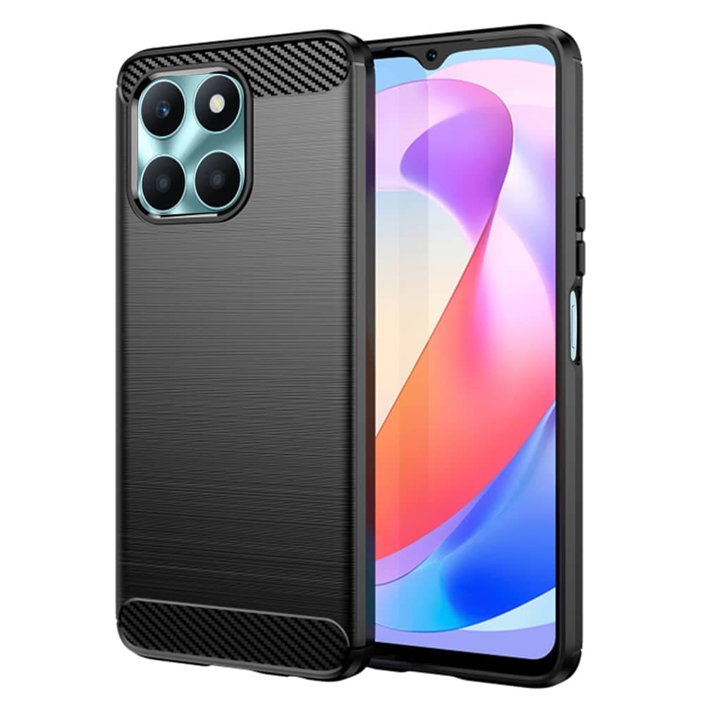 Techsuit Carbon Silicone - θήκη για Honor X6a - Μαύρο