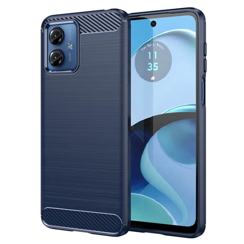Techsuit Carbon Silicone - θήκη για Motorola Moto G14 - Μπλε