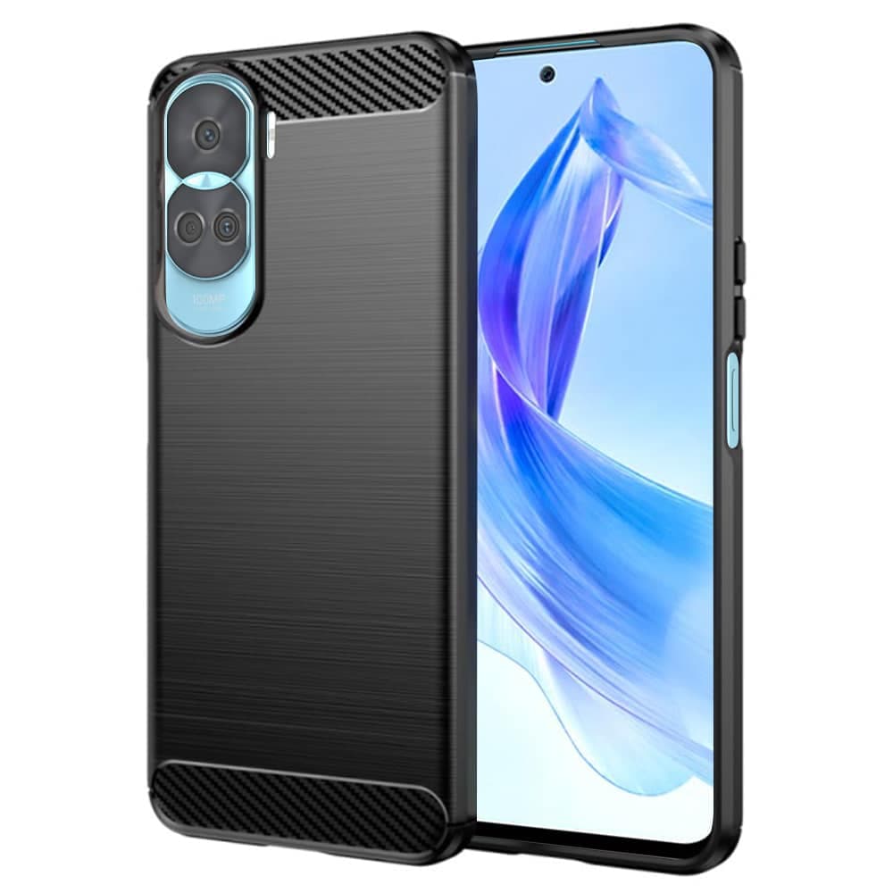 Techsuit Carbon Silicone - Honor 90 Lite - Μαύρο