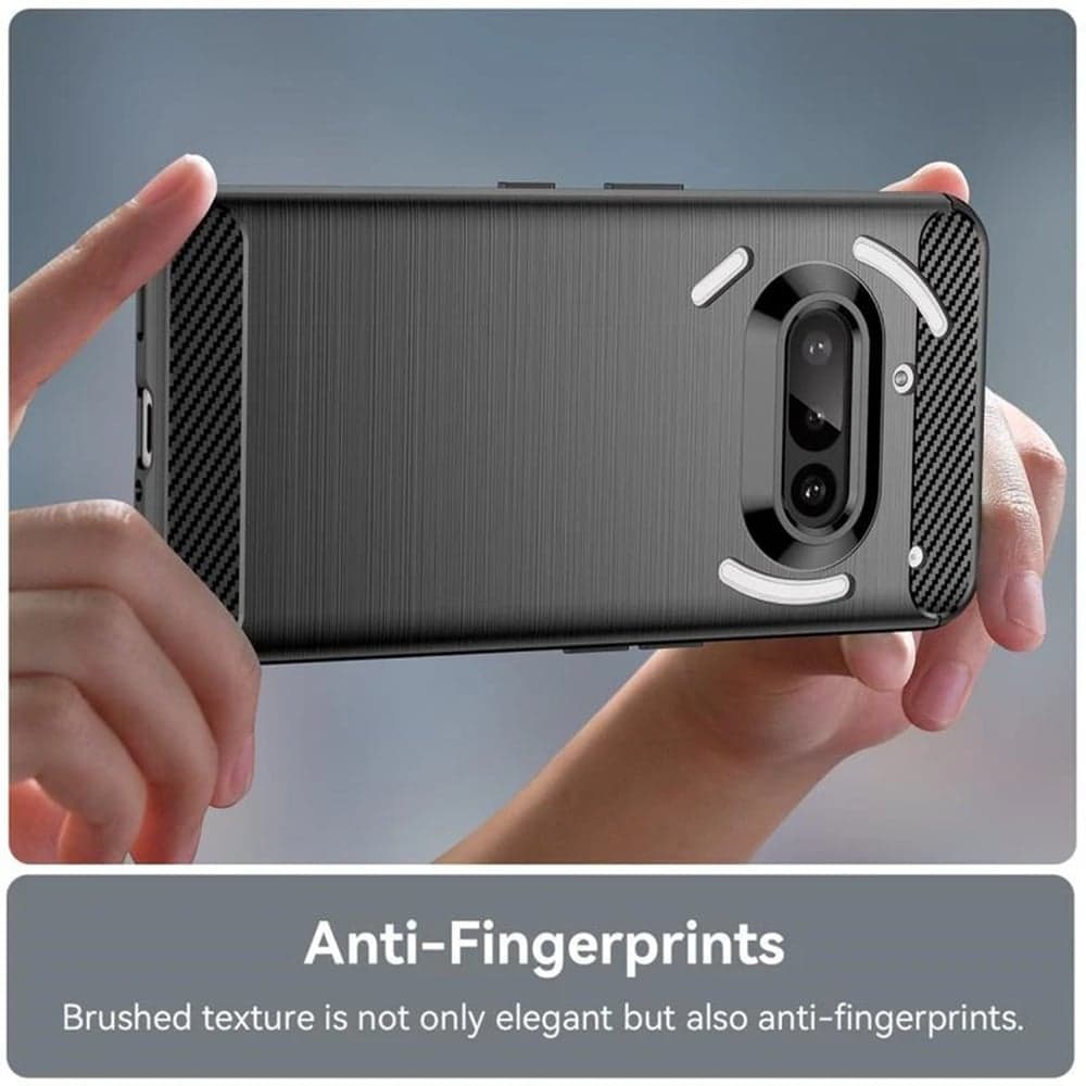Techsuit Carbon Silicone - θήκη για Nothing Phone (3a) - Μπλε 3