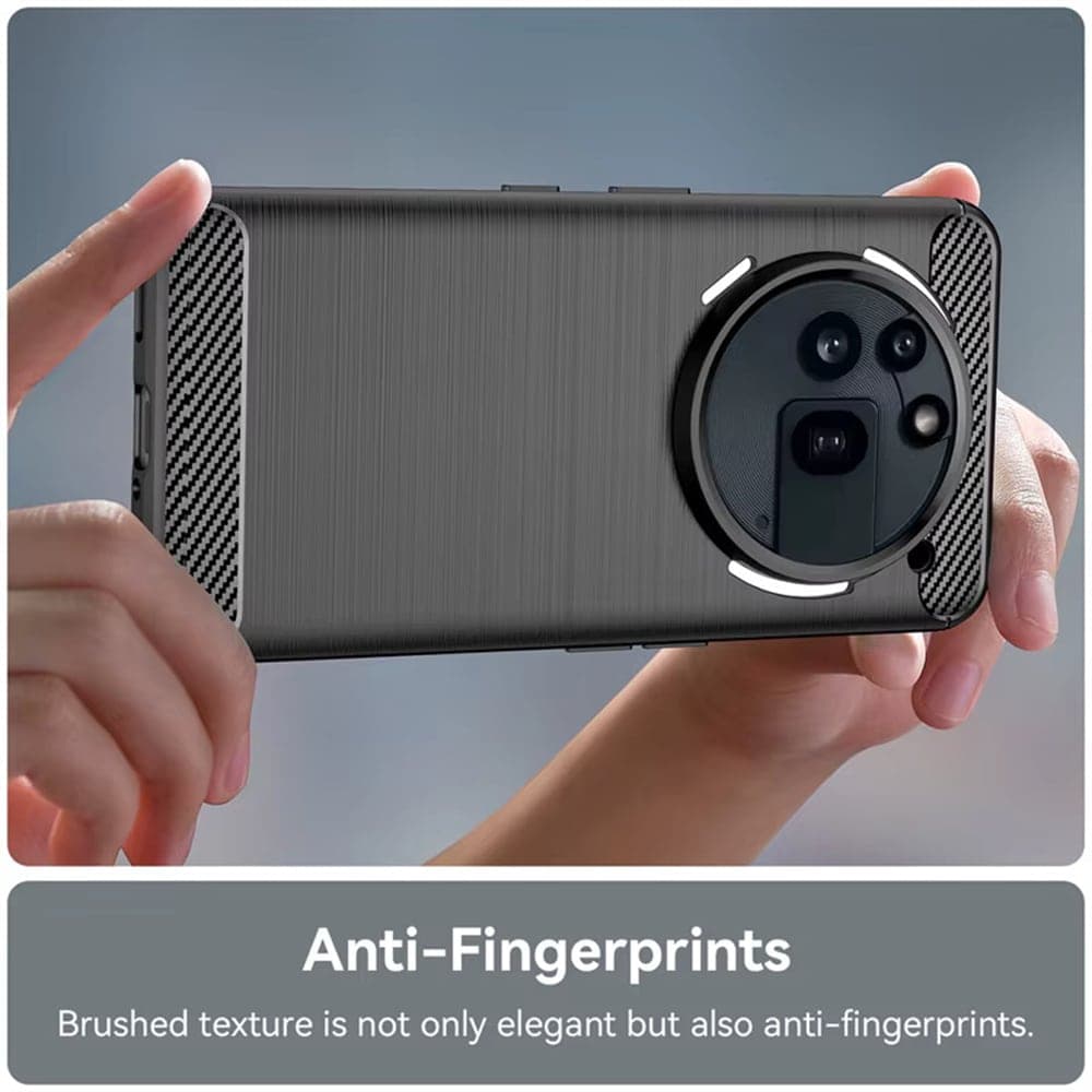 Techsuit Carbon Silicone - θήκη για Nothing Phone (3a) Pro - Μπλε 3