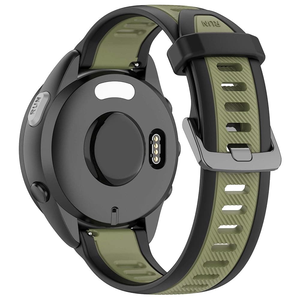 Techsuit - Watchband 18mm (W053) - Huawei Watch GT 4 (41mm)/W1/Honor Watch S1/Garmin Venu 2S/Vivoactive 4S - Khaki 3