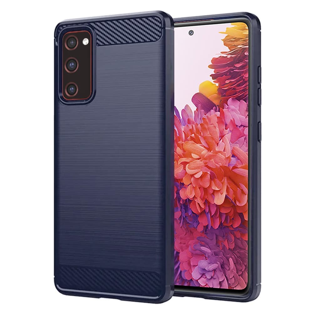Techsuit Carbon Silicone - θήκη για Samsung Galaxy S20 FE - Μπλε