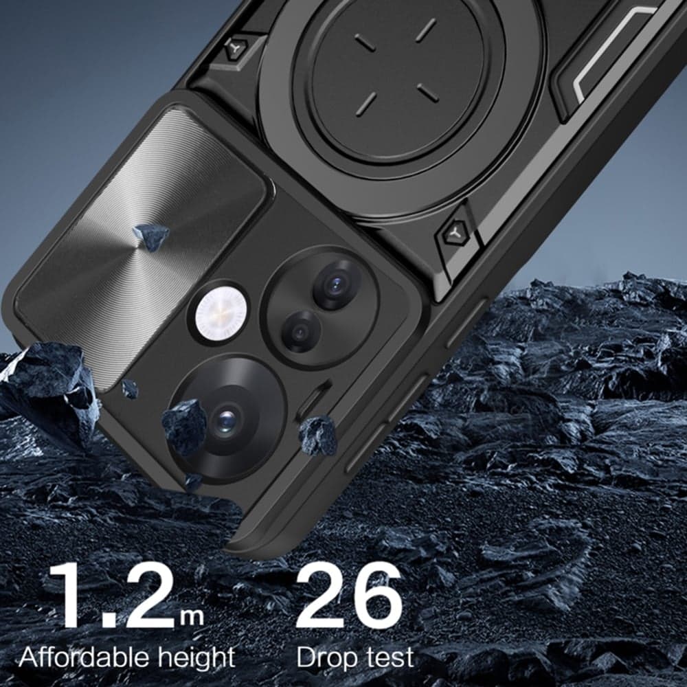 Techsuit CamGuard Pro - θήκη για Oppo Reno13 F / 4G 5G FS - Μαύρο 3