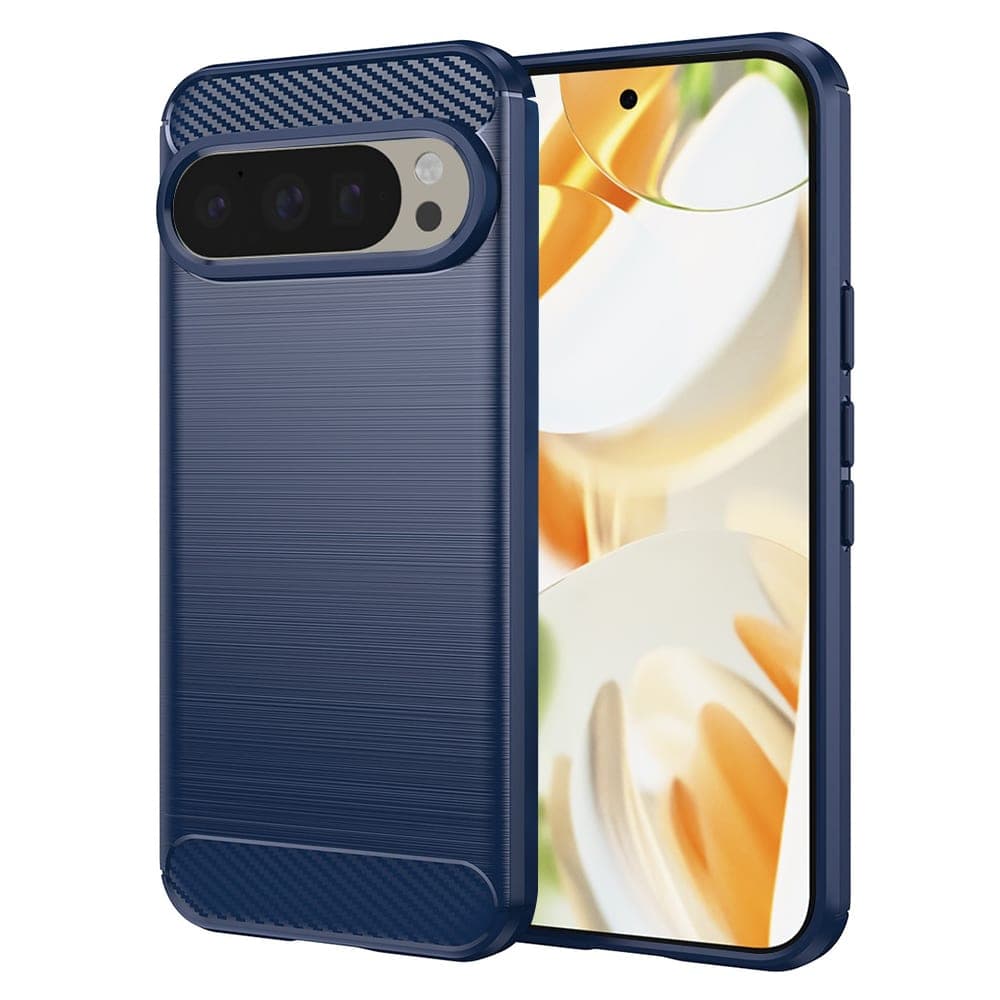 Techsuit Carbon Silicone - θήκη για Google Pixel 9 Pro / - Μπλε