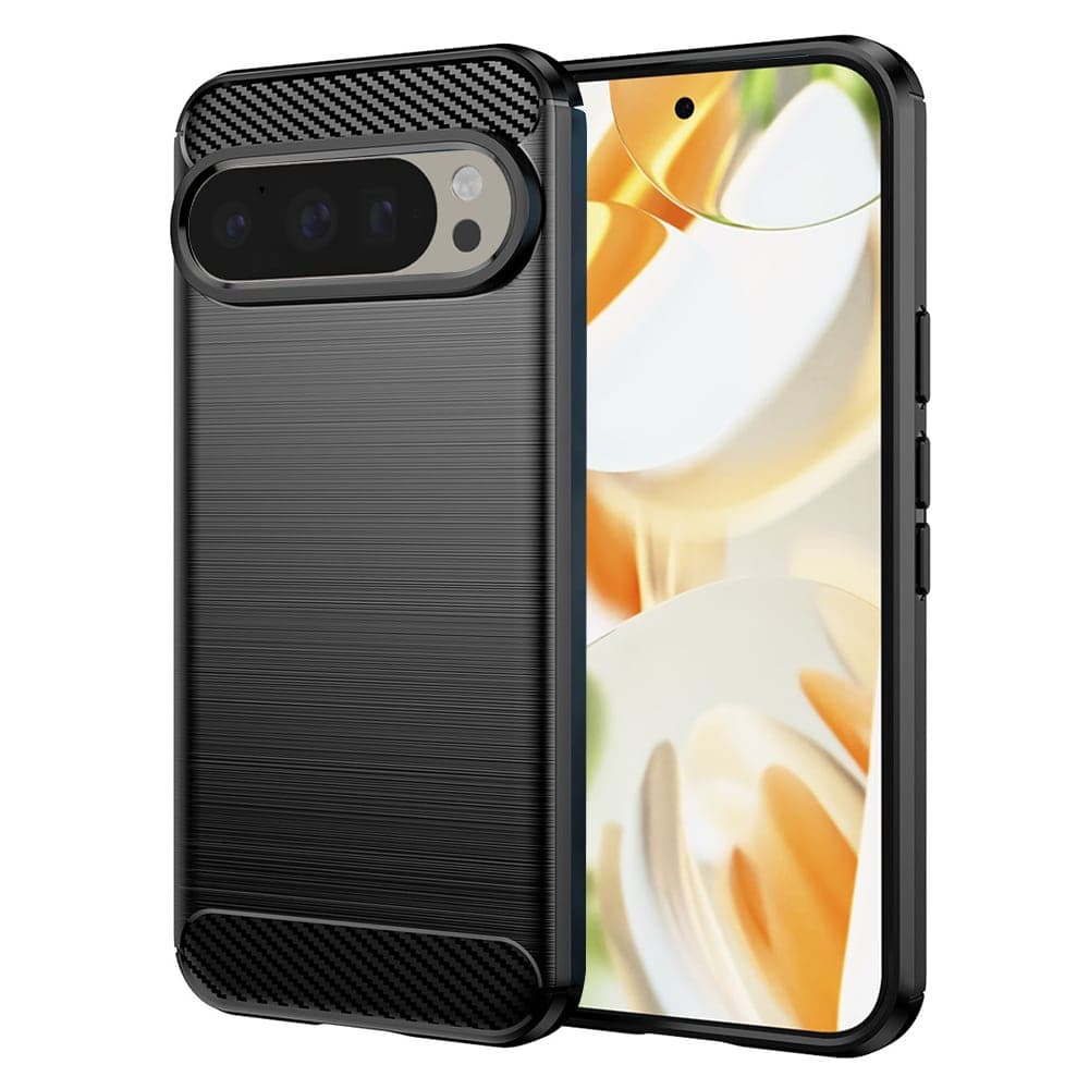 Techsuit Carbon Silicone - θήκη για Google Pixel 9 Pro / - Μαύρο