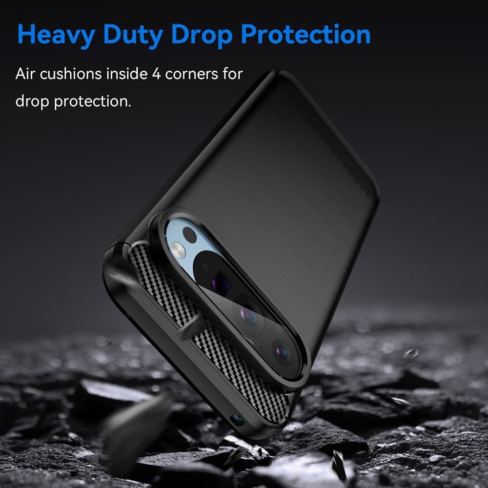 Techsuit Carbon Silicone - θήκη για Google Pixel 9 Pro / - Μαύρο 4