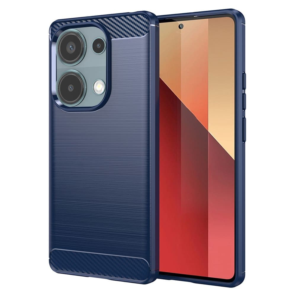 Techsuit Carbon Silicone - θήκη για Xiaomi Redmi Note 13 Pro / Poco M6 - Μπλε
