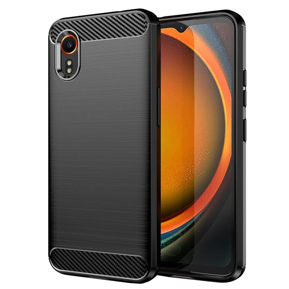 Techsuit Carbon Silicone - θήκη για Samsung Galaxy XCover7 - Μαύρο