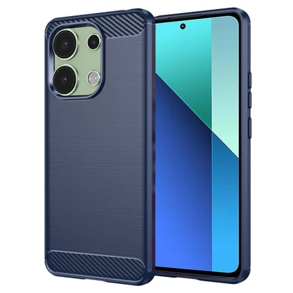 Techsuit Carbon Silicone - θήκη για Xiaomi Redmi Note 13 4G - Μπλε