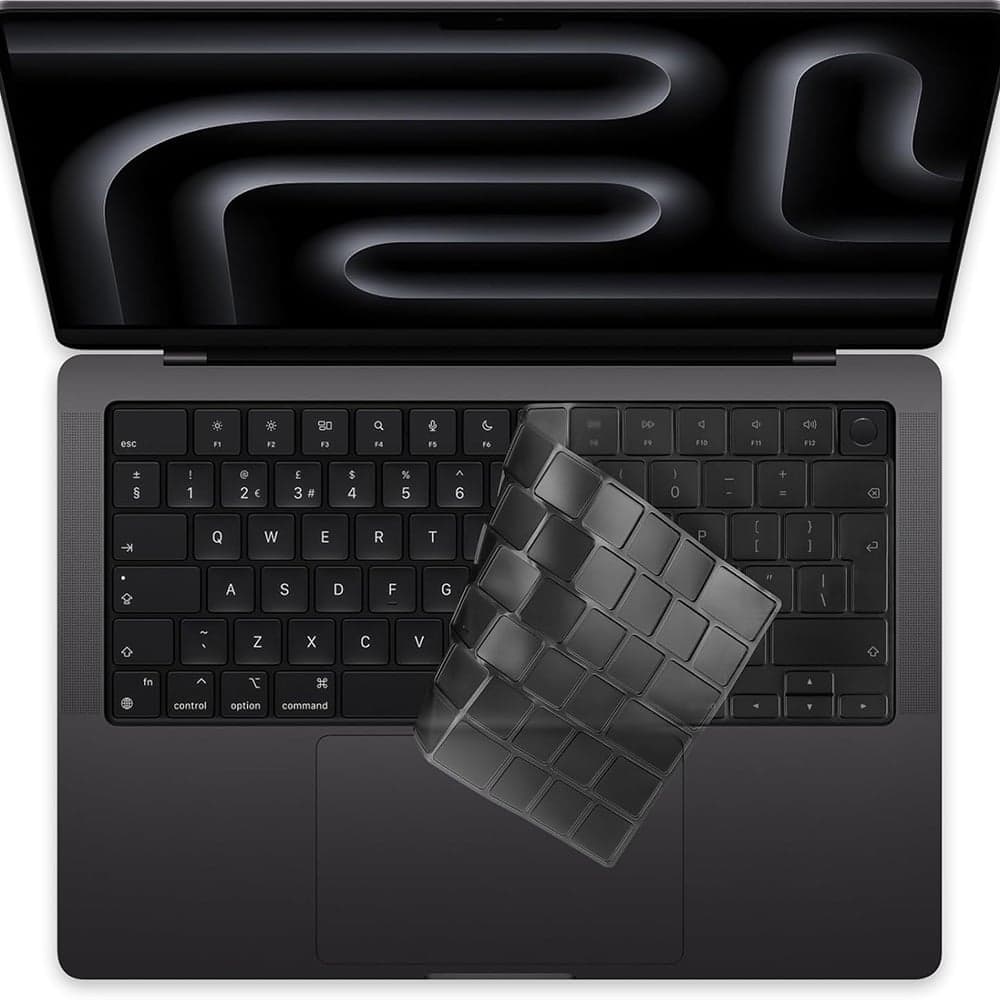 Techsuit - Κάλυμμα Πληκτρολογίου Premium PureTypeX (KC1) - Εξαιρετικά Λεπτό, για MacBook Pro 14 (2024-2021)/ Air 13/15 (2022-2025) - Διαφανές 2