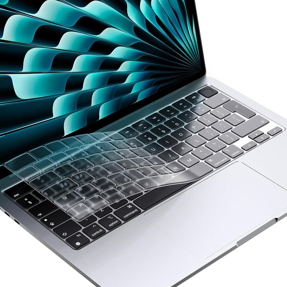 Techsuit - Κάλυμμα Πληκτρολογίου Premium PureTypeX (KC1) - Εξαιρετικά Λεπτό, για MacBook Pro 14 (2024-2021)/ Air 13/15 (2022-2025) - Διαφανές