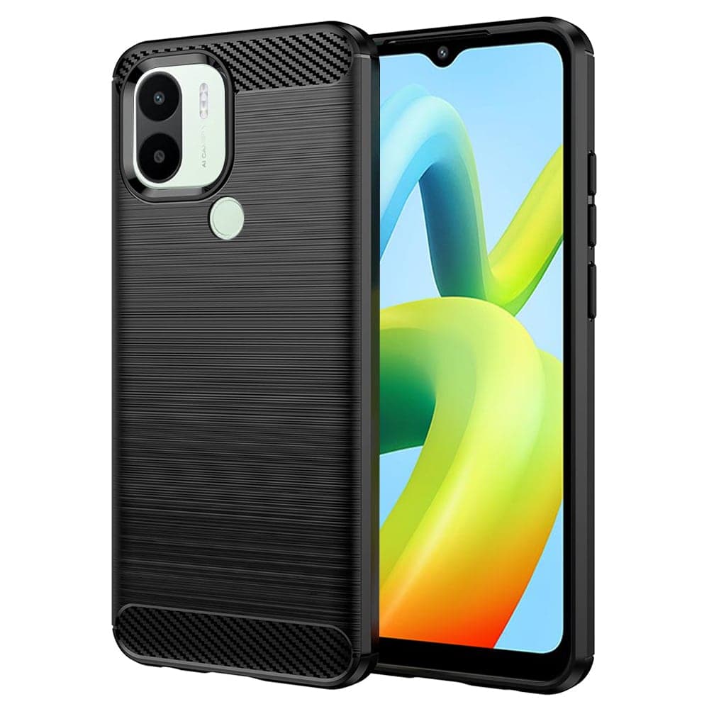 Techsuit Carbon Silicone - θήκη για Xiaomi Redmi A1+ / - Μαύρο