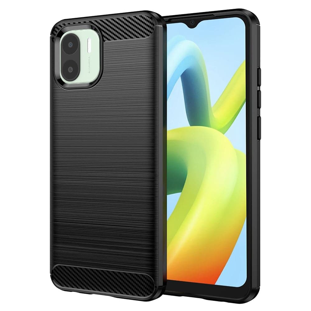 Techsuit Carbon Silicone - θήκη για Xiaomi Redmi A1 - Μαύρο