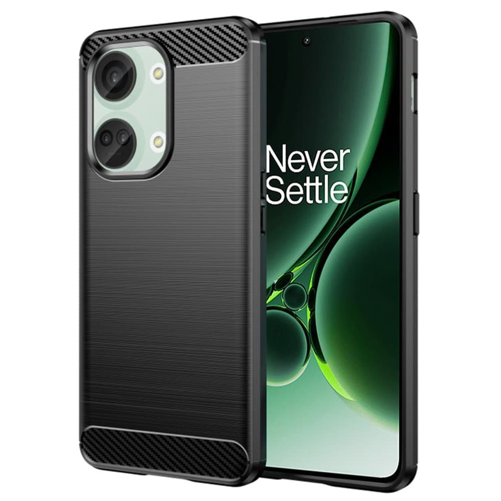 Techsuit Carbon Silicone - θήκη για Oneplus Nord 3 - Μαύρο